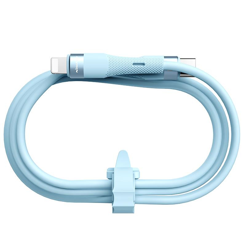 Nillkin Data Cable Flowspeed Silicon USB-C / Lightning PD 27W blue