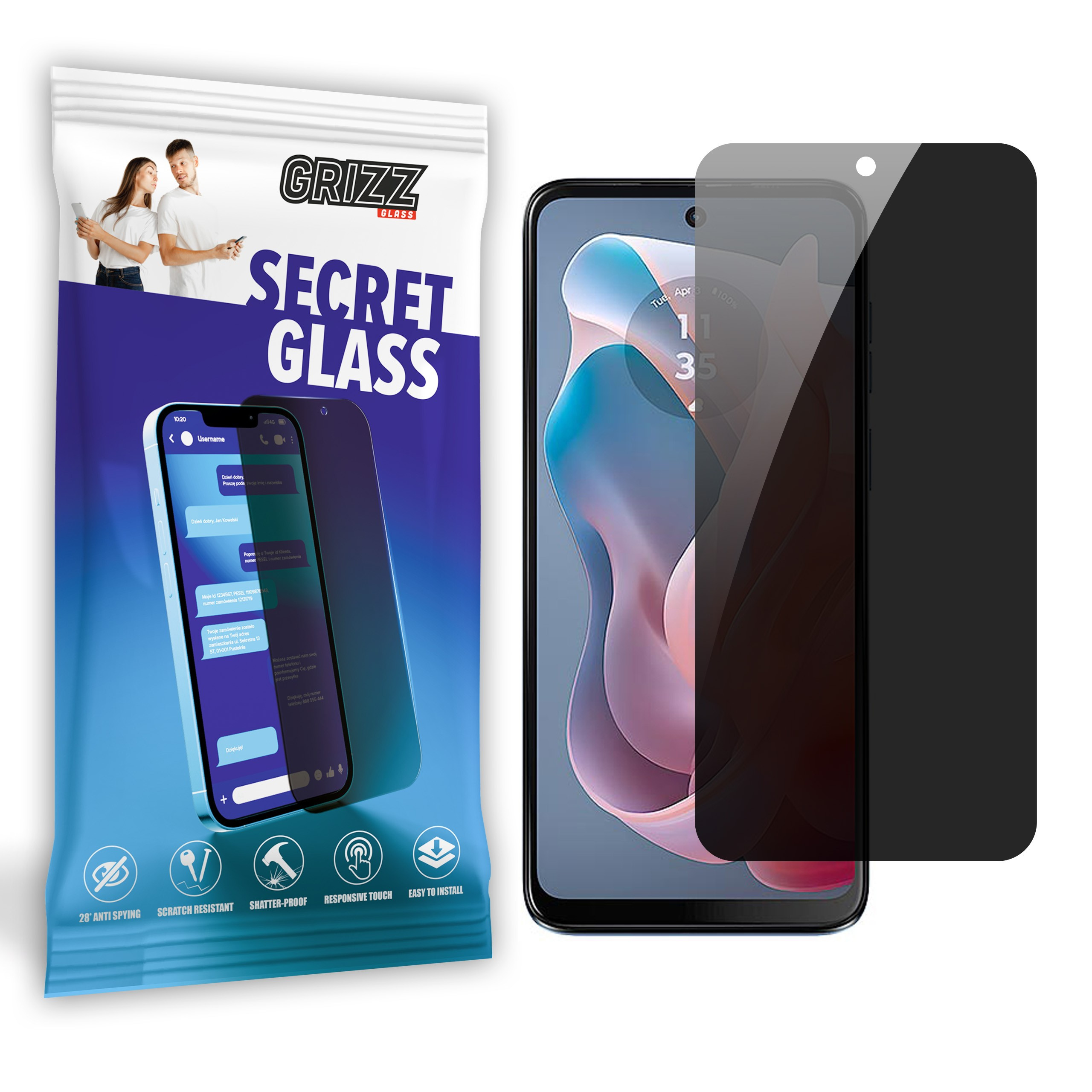 GrizzGlass SecretGlass Motorola Moto G Play 2024