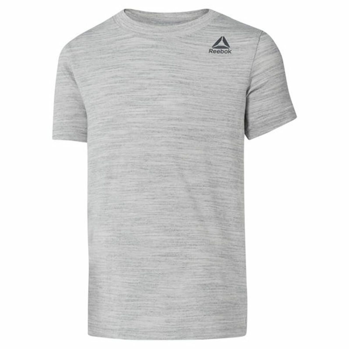 Child's Short Sleeve T-Shirt Reebok Essentials Marble Melange Light grey
