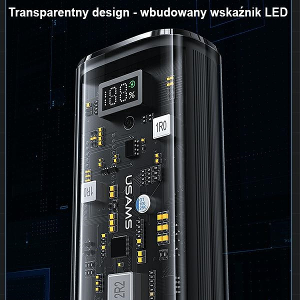 USAMS Powerbank 9000mAh PD 20W QC3.0+PD Dual-Port Fast Charge black (US-CD189)