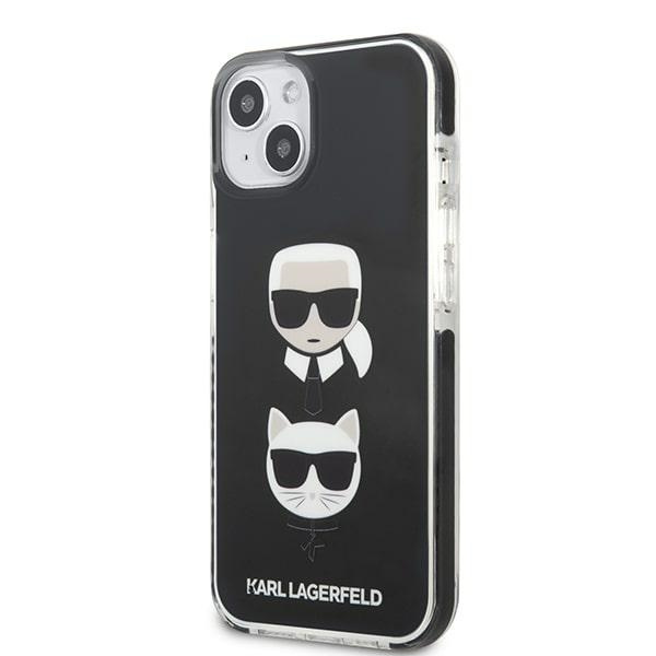 Karl Lagerfeld KLHCP13STPE2TK Apple iPhone 13 mini hardcase black Karl&Choupette Head