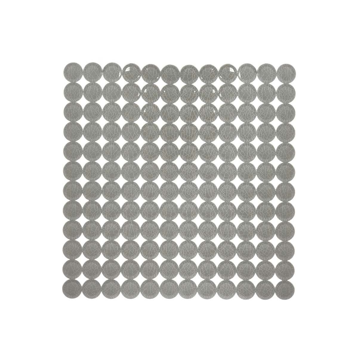 Non-slip Shower Mat Grey PVC 54 x 54 x 1 cm (6 Units)