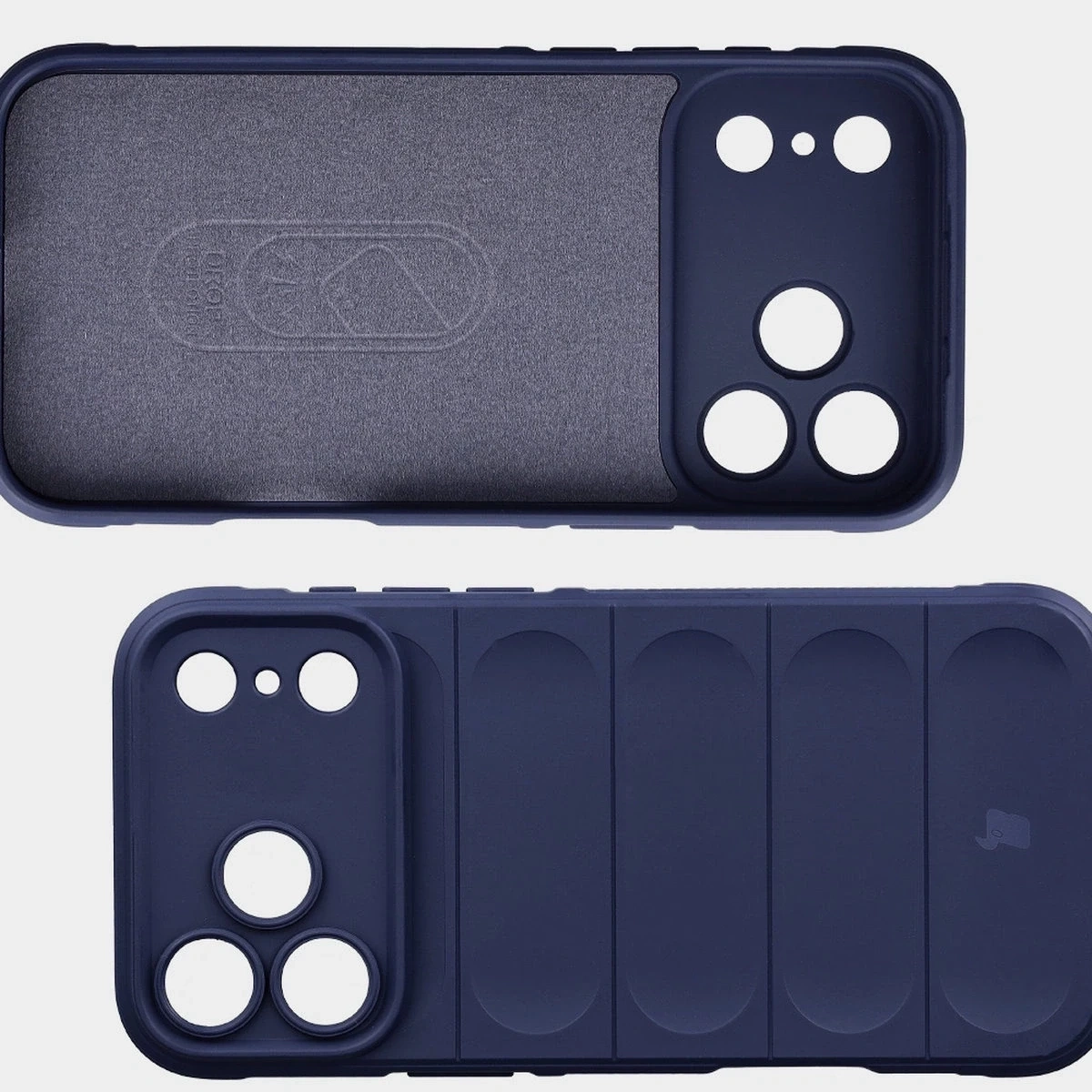 Pancerne etui Bizon Case Tur do Apple iPhone 17 Pro Max granatowe