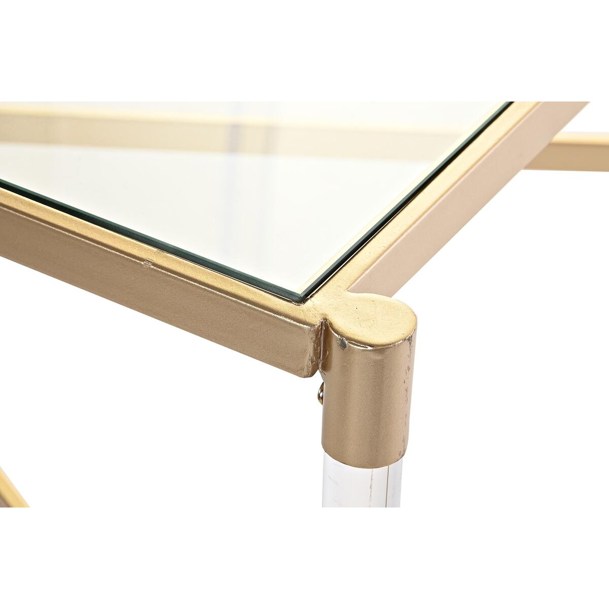 Centre Table DKD Home Decor Metal Acrylic Glamour (120 x 70 x 45 cm)