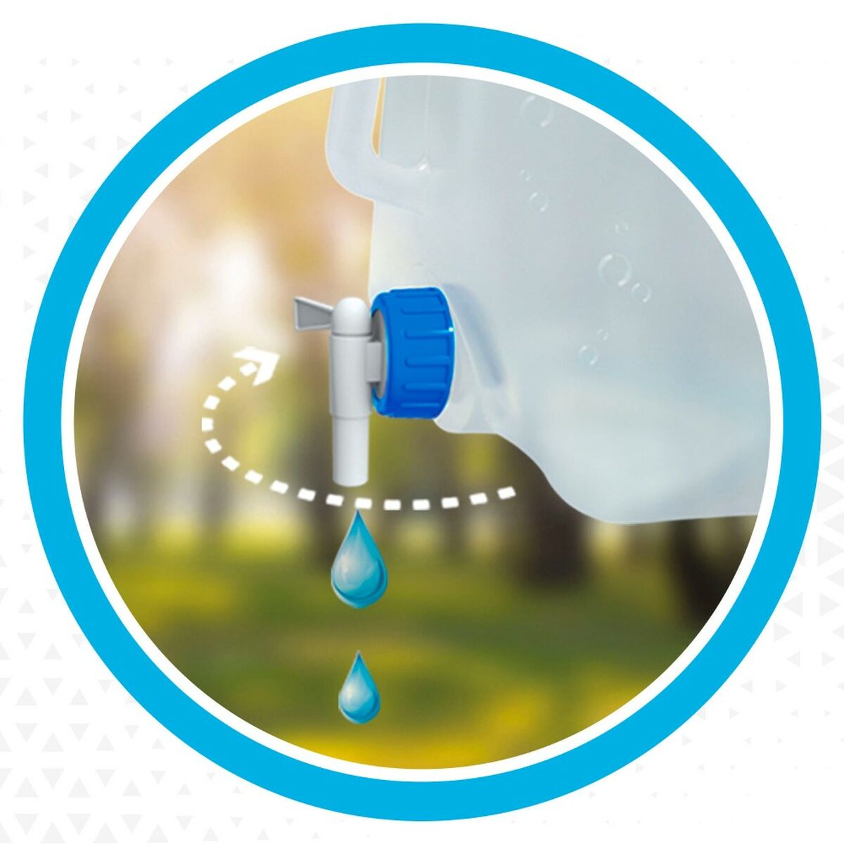 Water bottle Aktive 24 x 28 x 24 cm Polyethylene 15 L (12 Units)