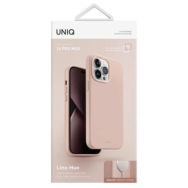 UNIQ Lino Hue Apple iPhone 14 Pro Max Magclick Charging blush pink