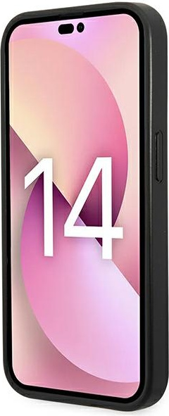 Karl Lagerfeld KLHCP14XSAPCHK Apple iPhone 14 Pro Max hardcase black Saffiano Choupette Head Patch