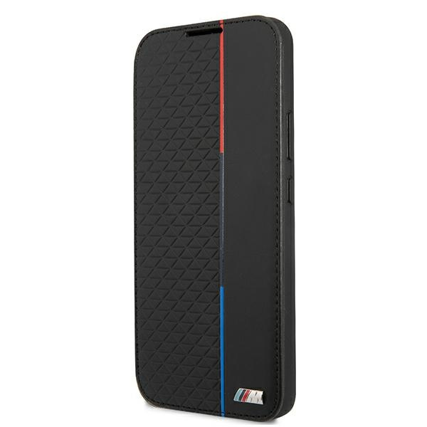 BMW BMBKS22MTRTBK Samsung Galaxy S22+ Plus black bookcase M Collection Triangles