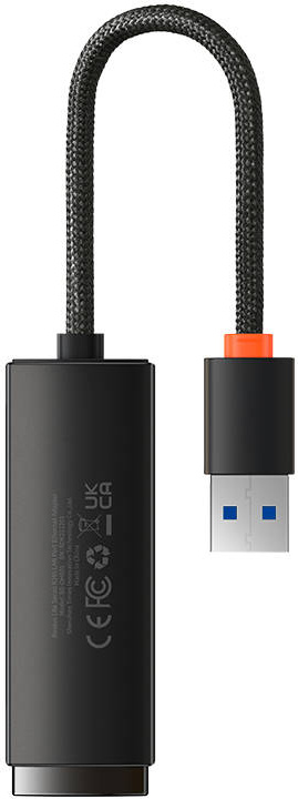 Baseus Lite Series USB - RJ45 Adapter (black)