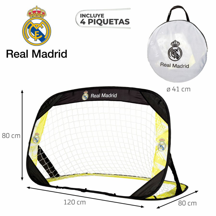 Football Goal Real Madrid C.F. 120 x 80 x 80 cm (4 Units)