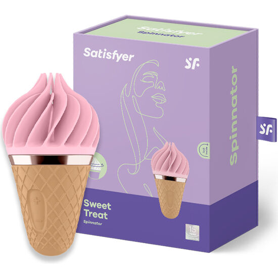 SATISFYER SWEET TREAT SPINNATOR BROWN & PINK