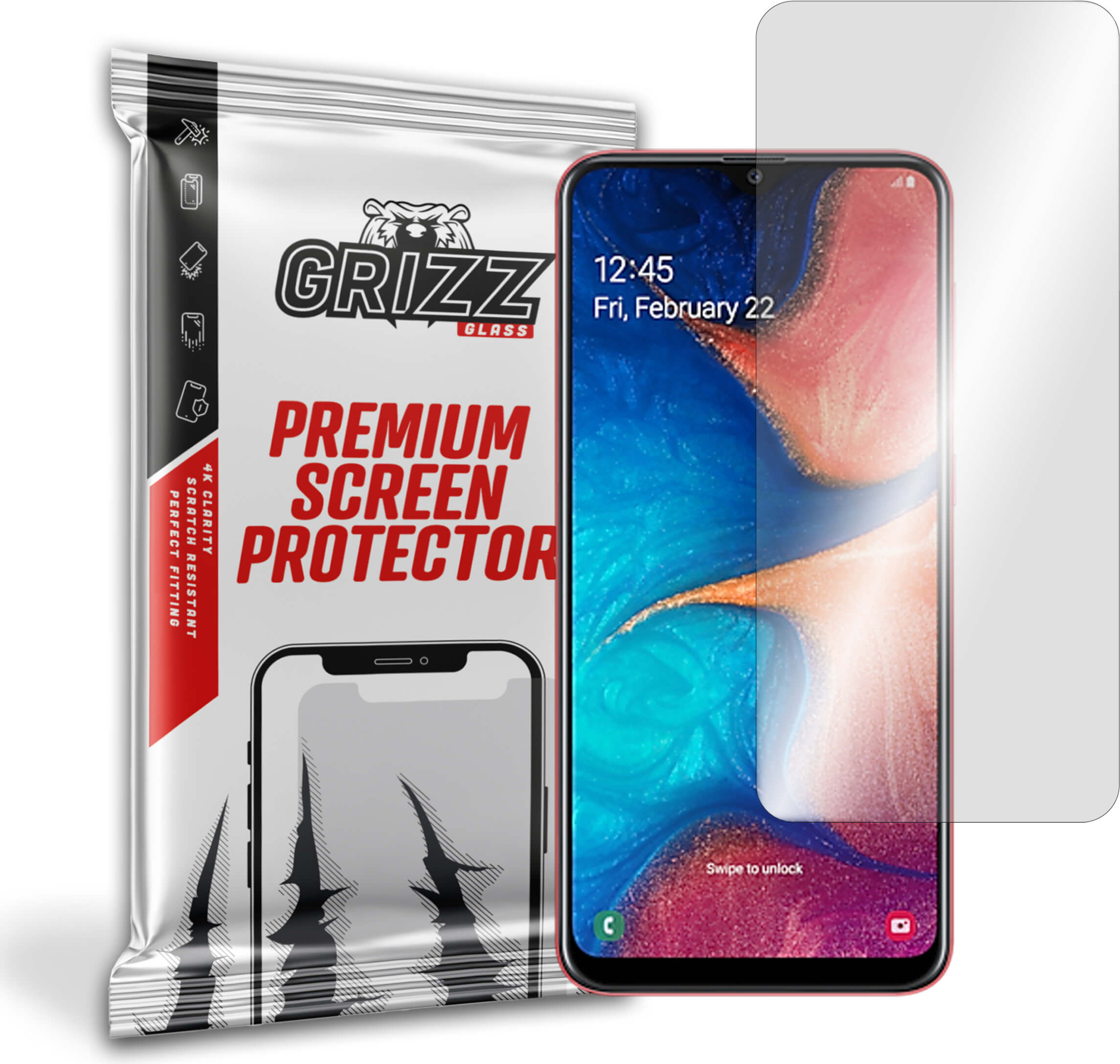 GrizzGlass HybridGlass Samsung Galaxy A20