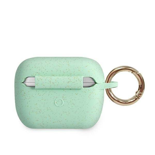 Guess GUACAPSILGLGN Apple AirPods Pro cover green Silicone Glitter