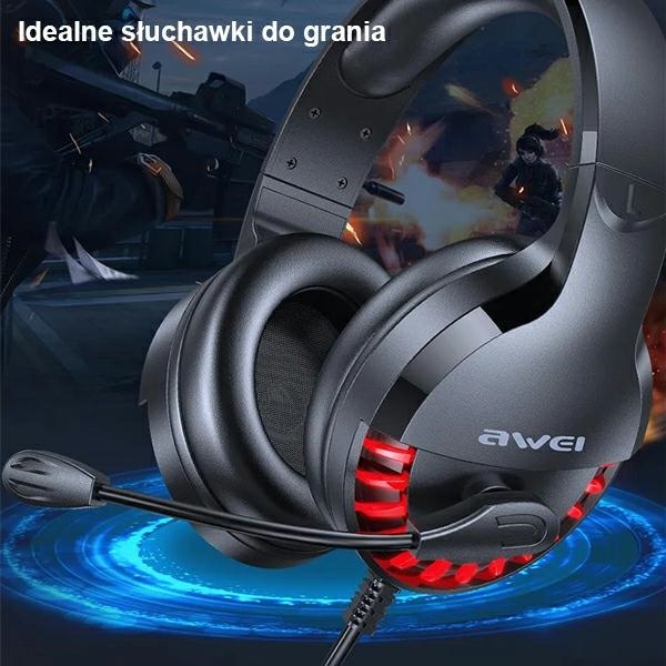 AWEI Gaming Headphones ES-770i with microphone black