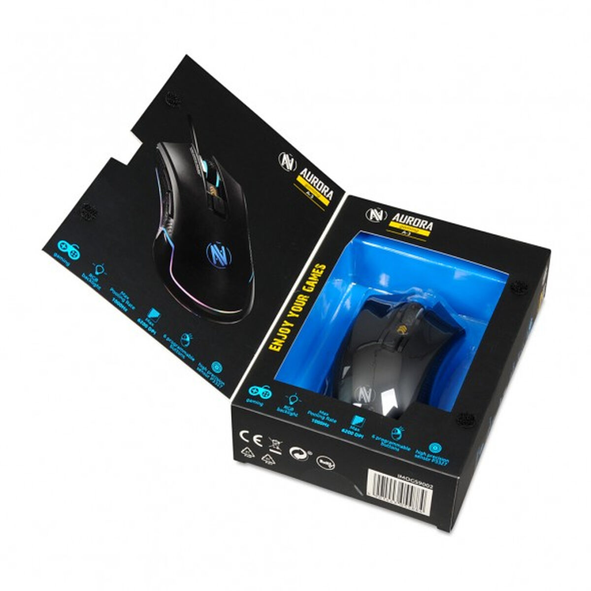 Optical mouse Ibox AURORA A-3 Black