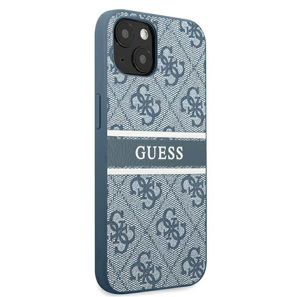 Guess GUHCP13S4GDBL Apple iPhone 13 mini blue hardcase 4G Stripe