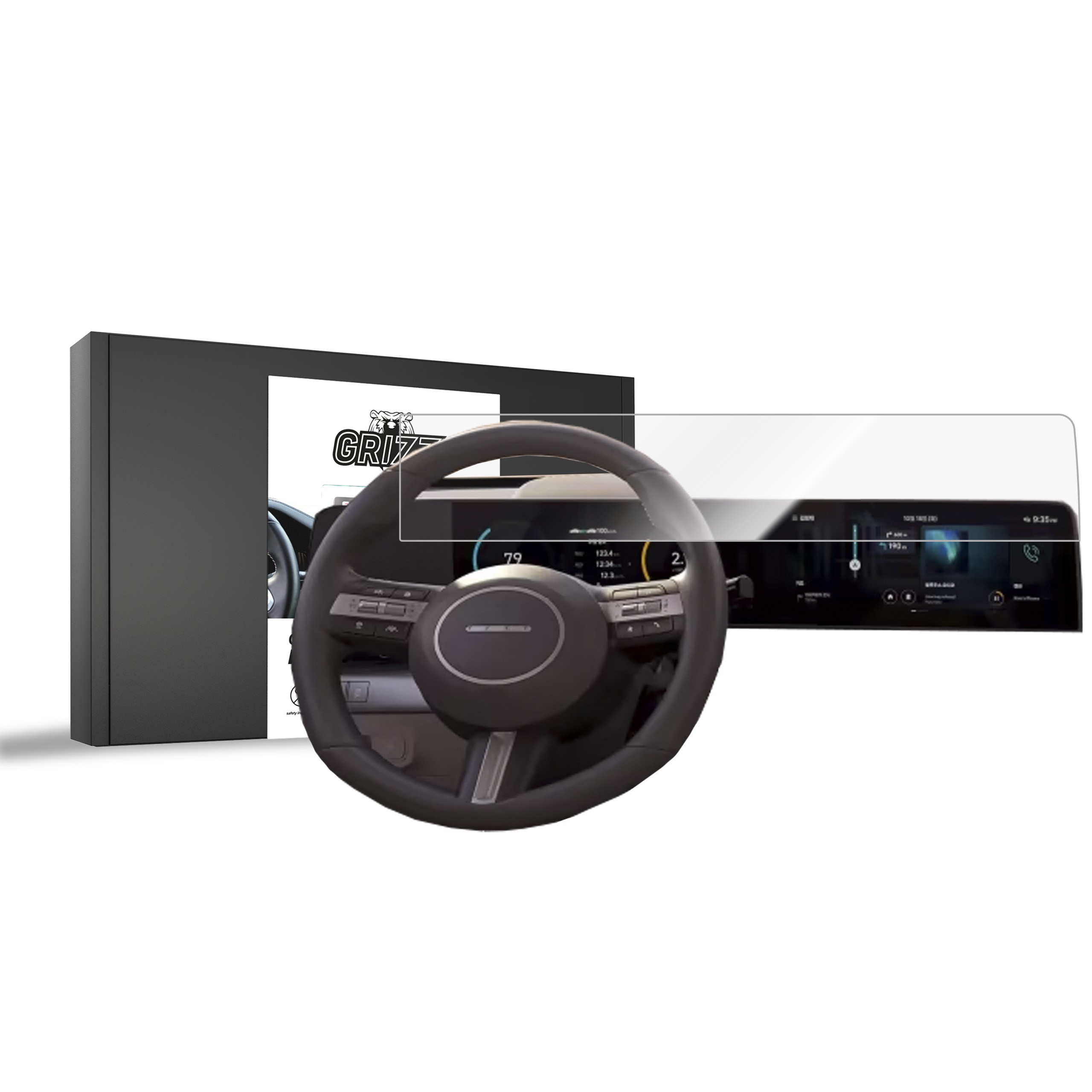 GrizzGlass CarDisplay Protection Hyundai Kona 2023