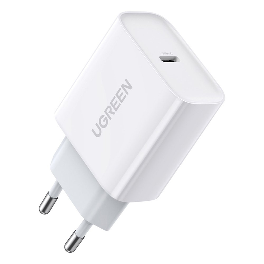 UGREEN 60450 Wall Charger USB-C Power Delivery 3.0 Quick Charge 4.0+ 20W 3A white