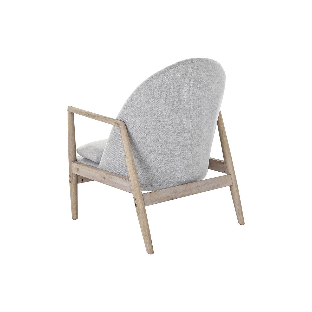 Armchair DKD Home Decor 68 x 69 x 89 cm Fir Natural Light grey Modern