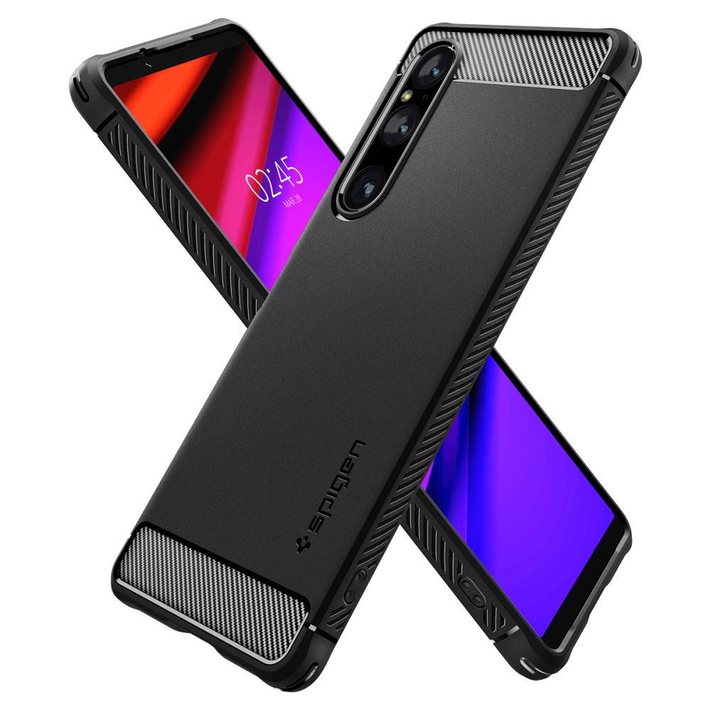 Spigen Rugged Armor Sony Xperia 1 V Matte Black