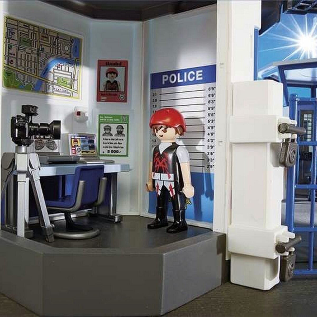 Playset City Action Police Station With Prison Playmobil 6919