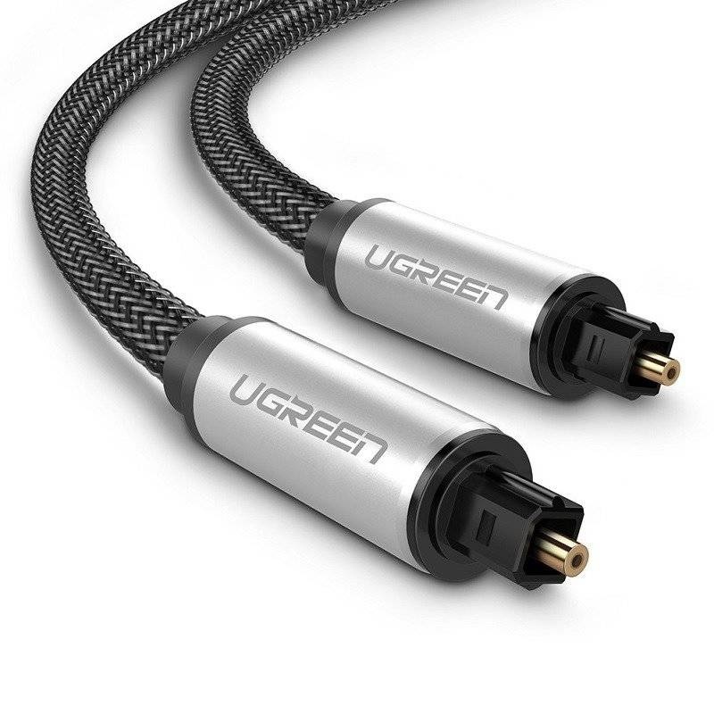 UGREEN AV108 Toslink Audio optical cable, braided aluminium, 1.5m