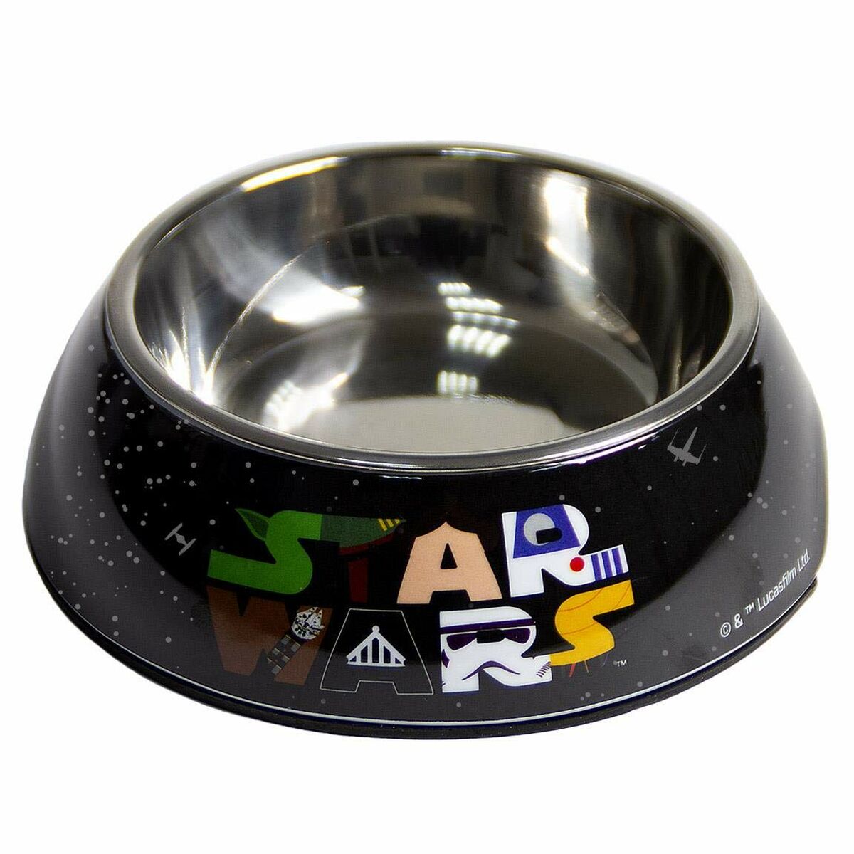 Karmnik dla psów Star Wars Melamina 180 ml Czarny Metal