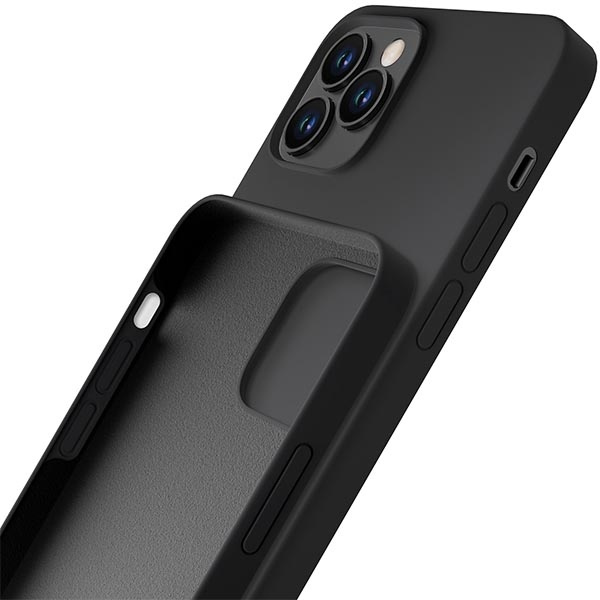 Case 3MK Silicone Case Apple iPhone 12 Pro Max black/black
