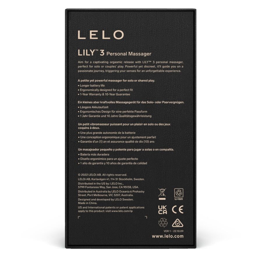 LELO LILY 3 PERSONAL MASSAGER - DARK PLUM