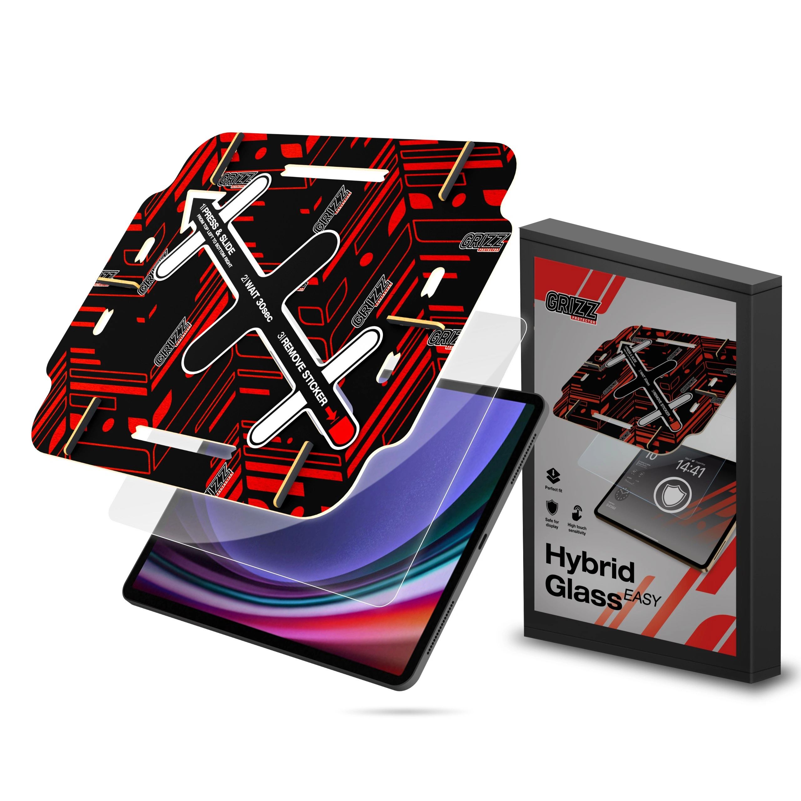 Hybrid Glass GrizzGlass HybridGlass Easy for Samsung Galaxy Tab S9 Ultra