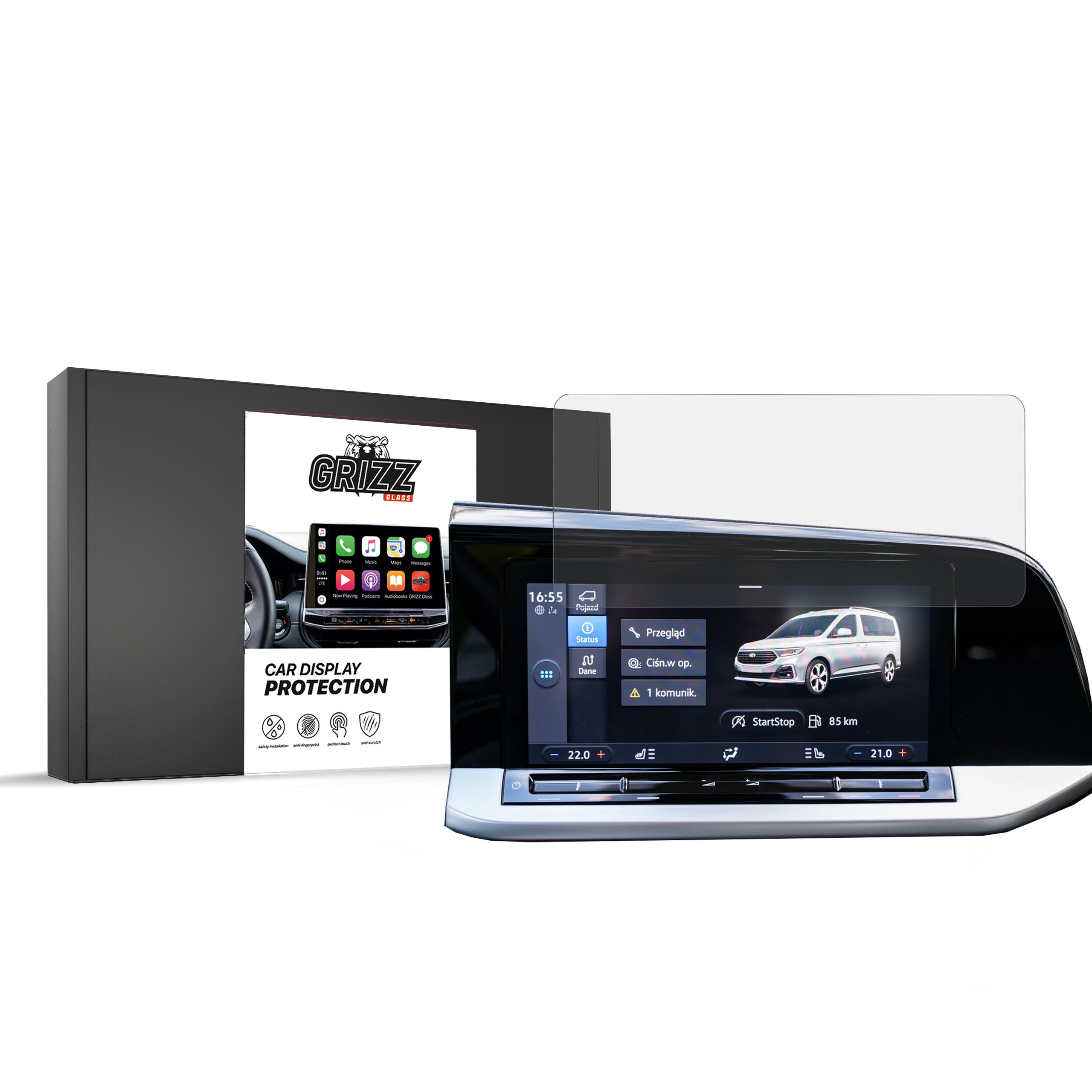 GrizzGlass CarDisplay Protection Ford Tourneo Connect 4 10 inch 2022