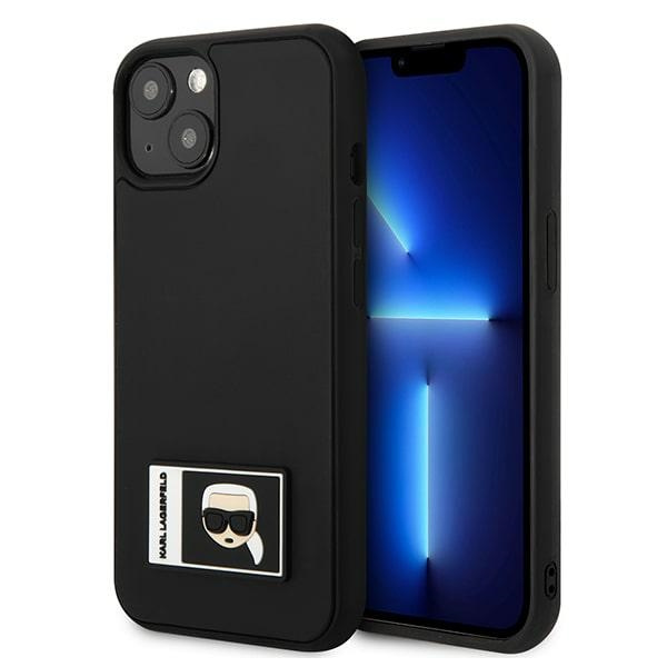 Karl Lagerfeld KLHCP13M3DKPK Apple iPhone 13 black hardcase Ikonik Patch