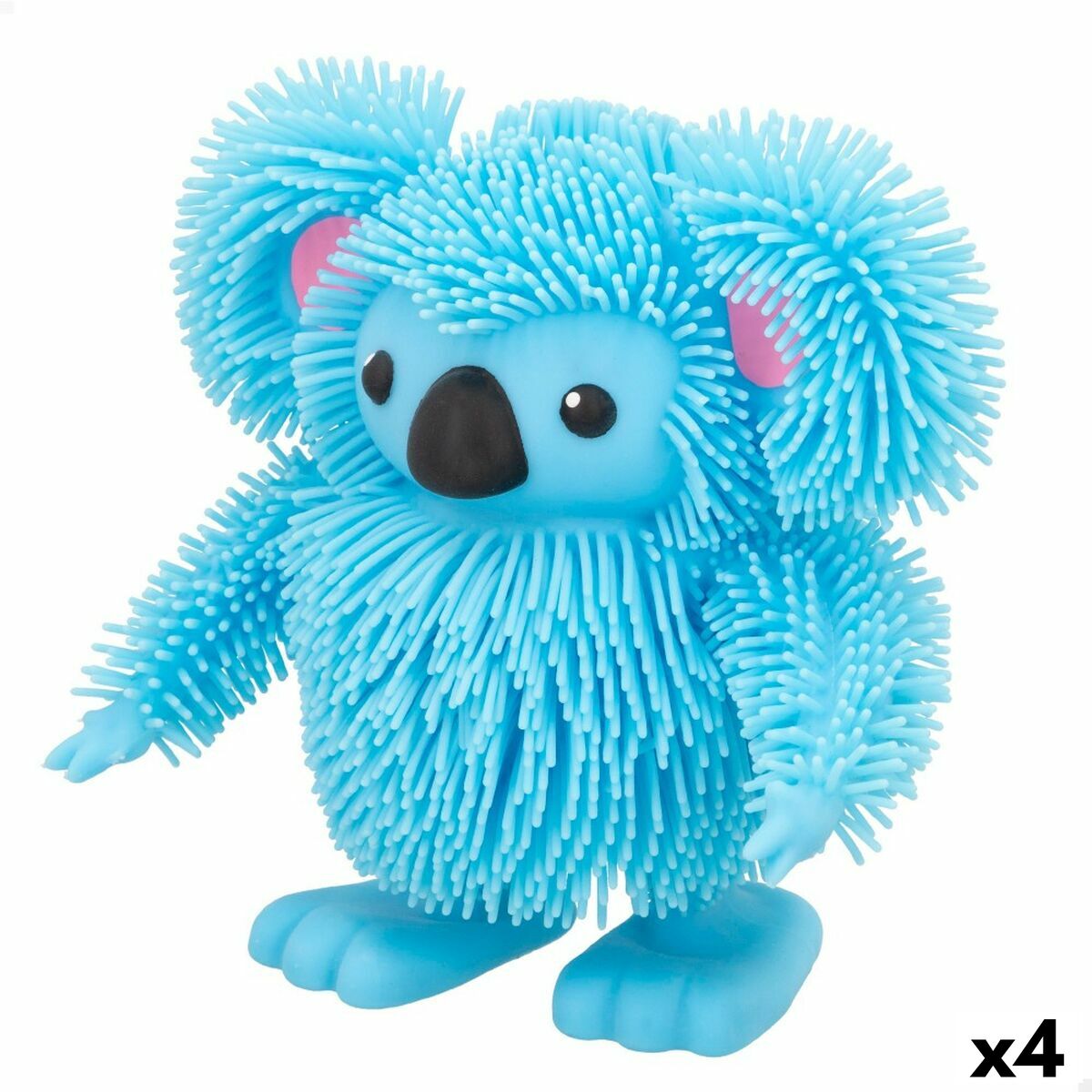 Fluffy toy Eolo Jiggly Pets Koala 18 x 16 x 9,5 cm Plastic (4 Units)