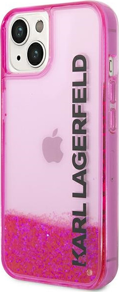 Karl Lagerfeld KLHCP14MLCKVF Apple iPhone 14 Plus pink hardcase Liquid Glitter Elong