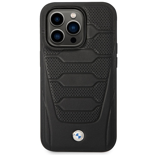 BMW BMHMP14X22RPSK Apple iPhone 14 Pro Max black Leather Seats Pattern MagSafe