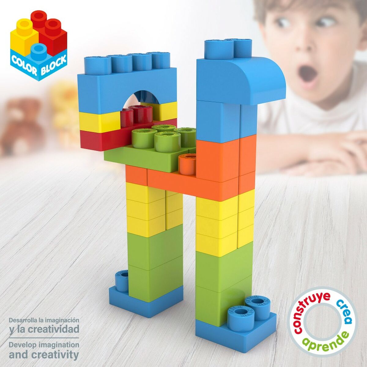zestaw do budowania Color Block Basic Sześcian 50 Części (6 Sztuk)