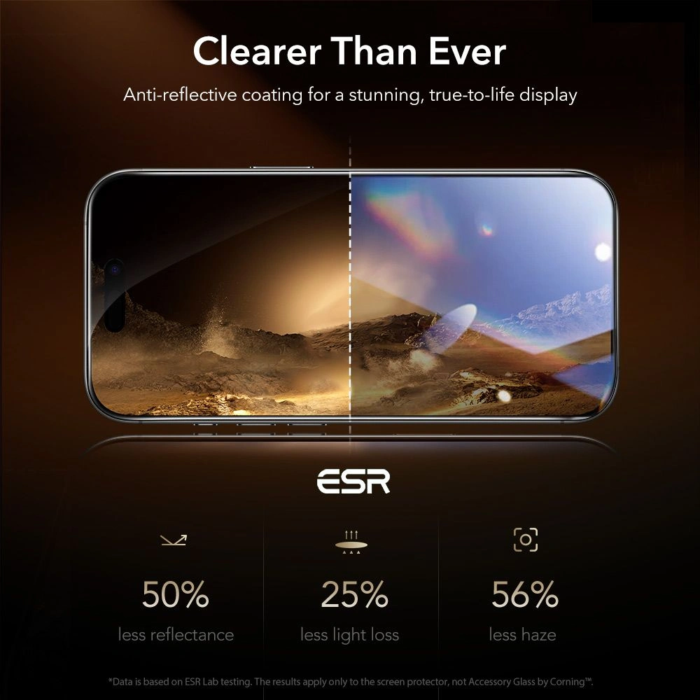 Szkło hartowane ESR Ultrafit Armorite Pro Tempered Glass do Apple iPhone 16 Pro / 17 Clear