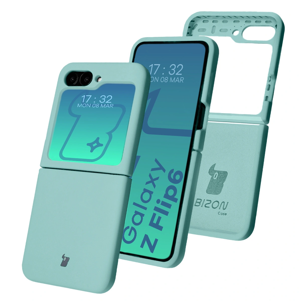 Bizon Soft Case Samsung Galaxy Z Flip6 turquoise