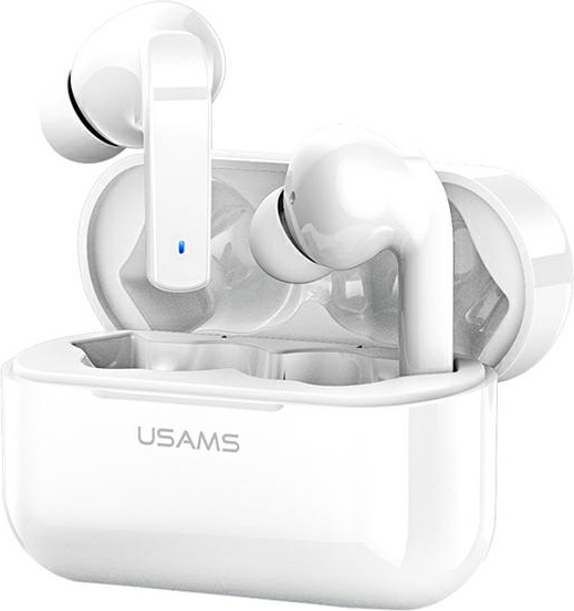 USAMS Earphones Bluetooth 5.0 TWS LY series ANC white BHULY06