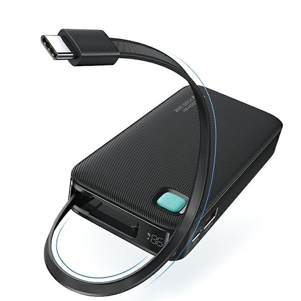 USAMS 10000mAh powerbank PD 20W Fast Charge XY Series + USB-C cable black