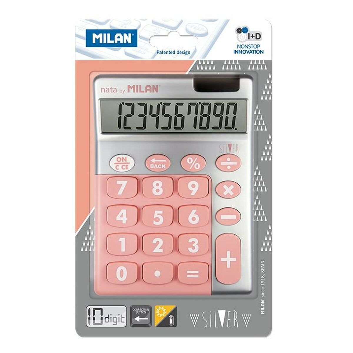 Calculator Milan Pink (14,5 x 10,6 x 2,1 cm)