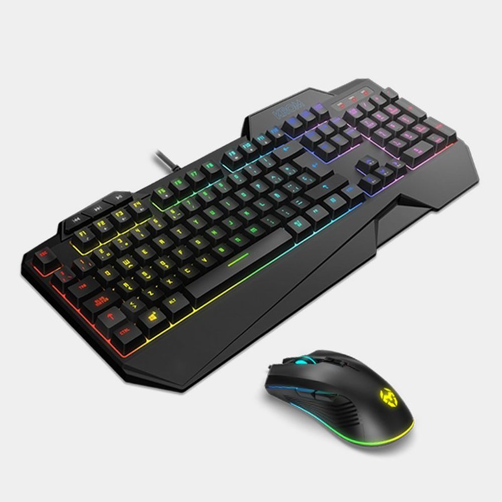 Keyboard with Gaming Mouse Krom NXKROMKRSHRSP Black Keyboard with Gaming Mouse Krom NXKROMKRSHRSP Black