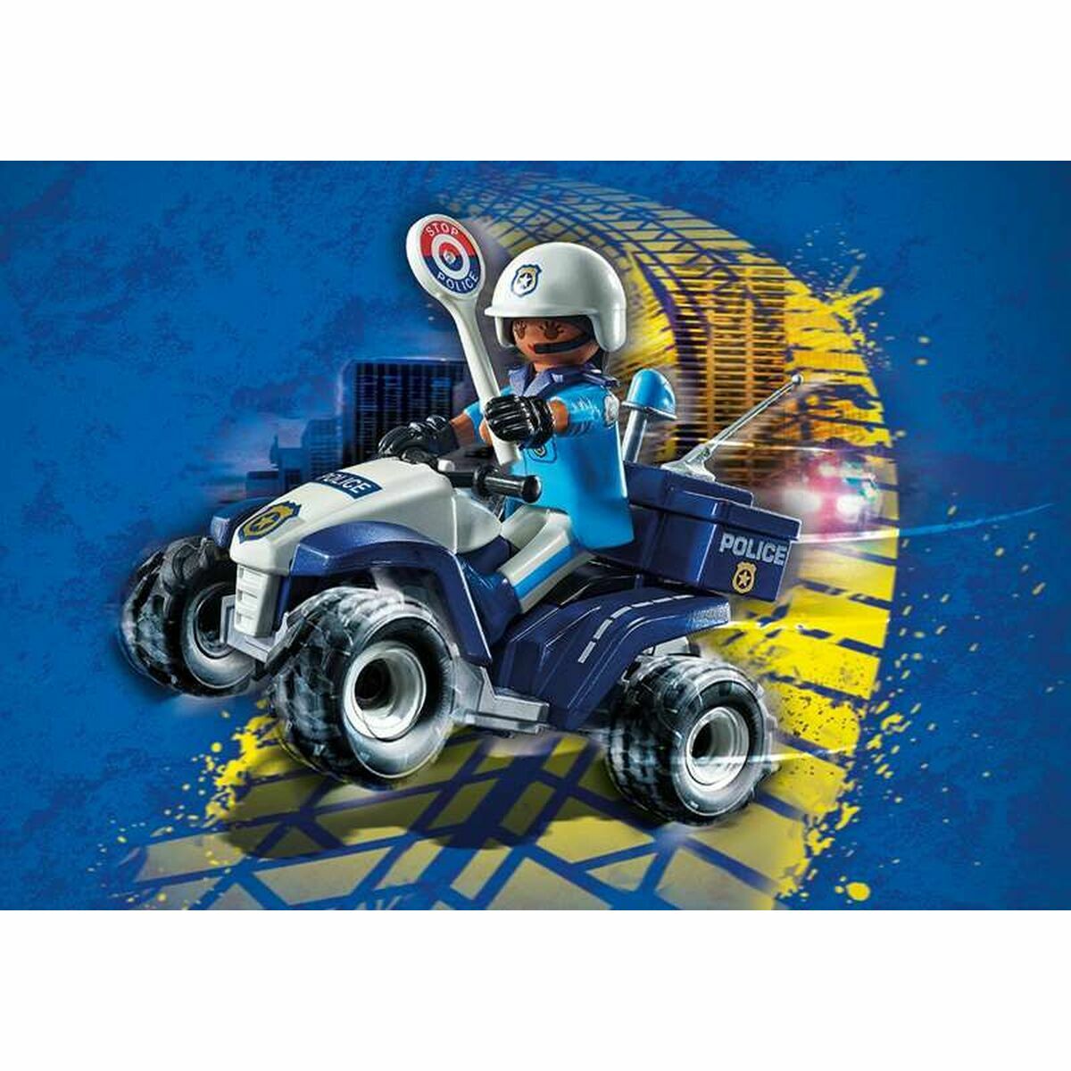 Vehicle Playset Playmobil Speed Quad City Action 71092 Police Officer (21 pcs)