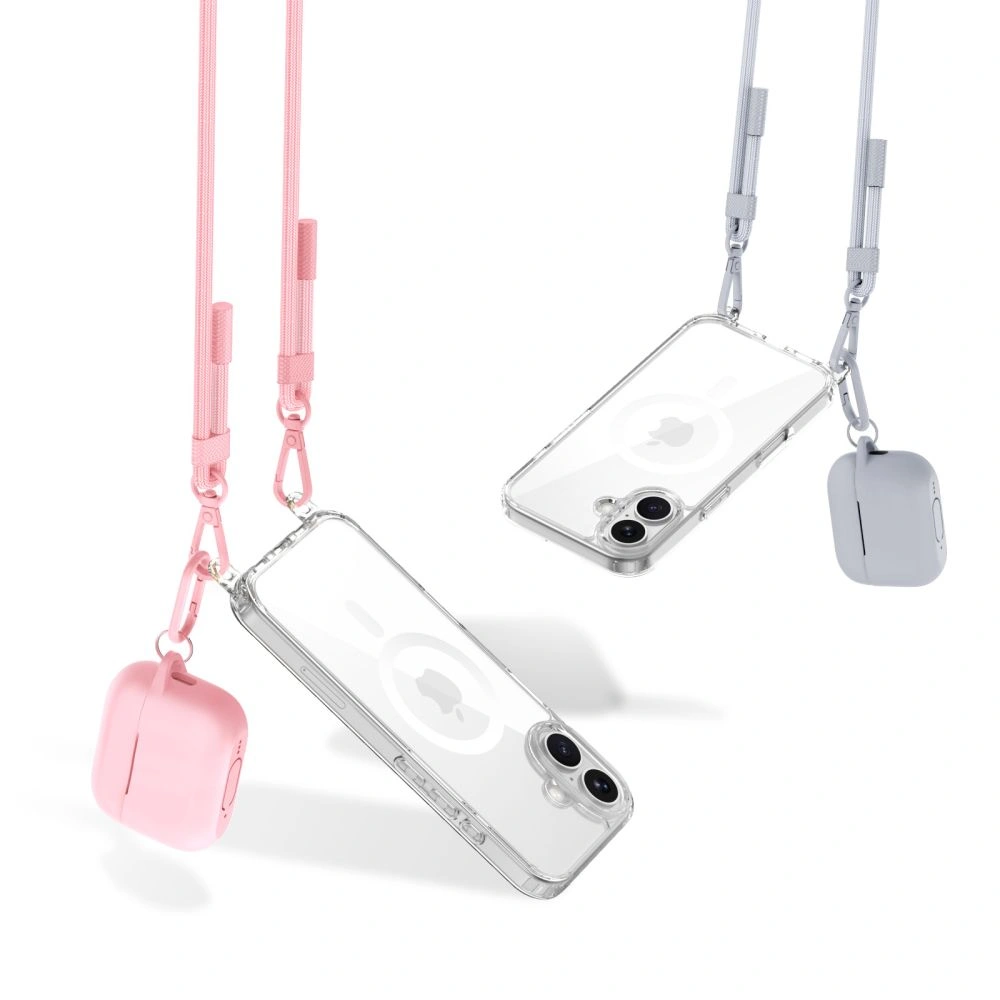 Tech-Protect Flexair Chain MagSafe Apple iPhone 16 Grey & Pink