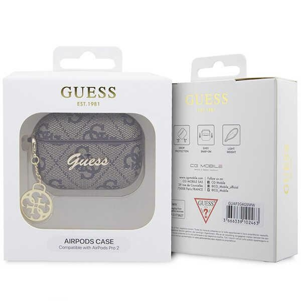 Guess GUAP2G4GSMW Apple AirPods Pro 2 brown 4G Charm Collection