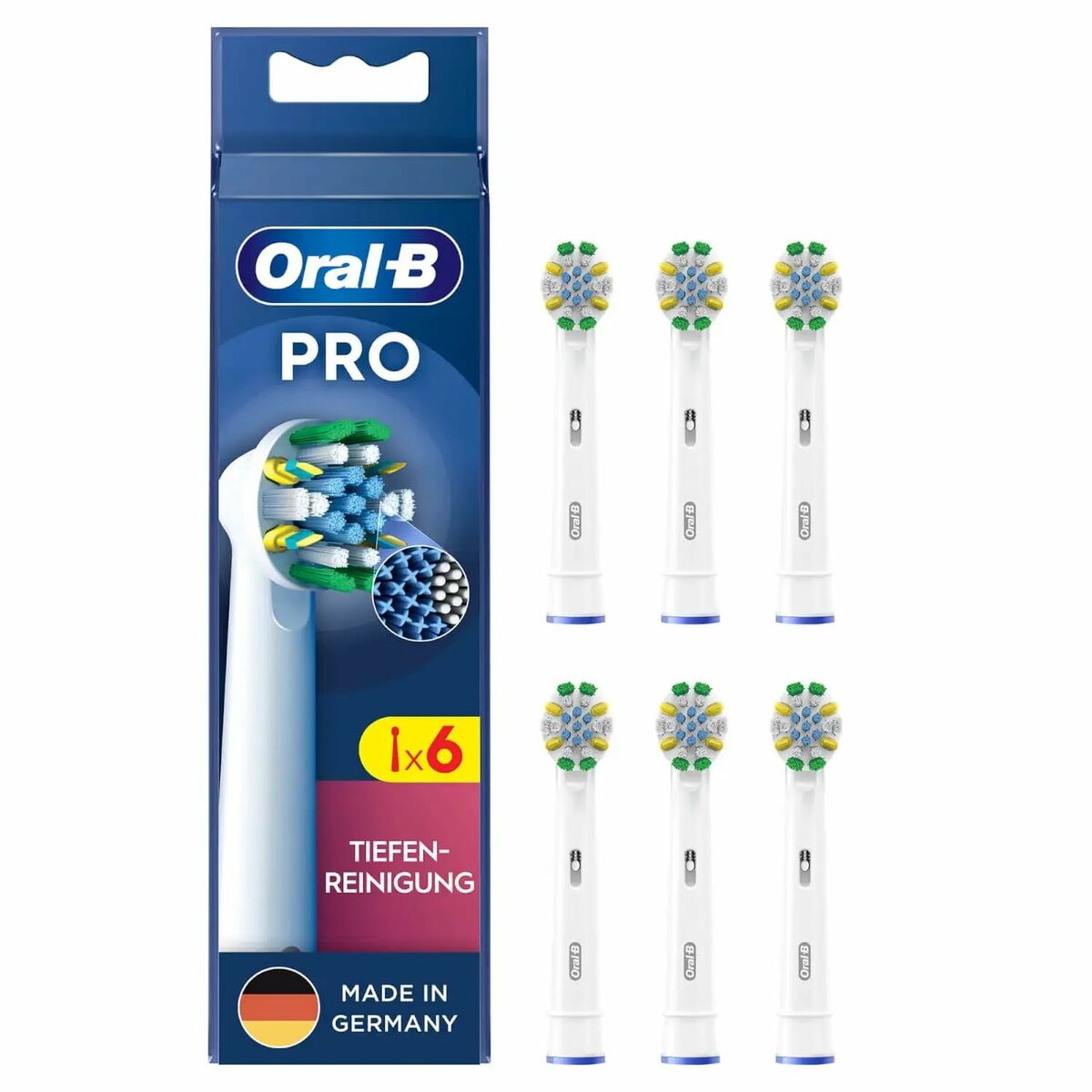 Replacement Head Oral-B Pro White 6 Units