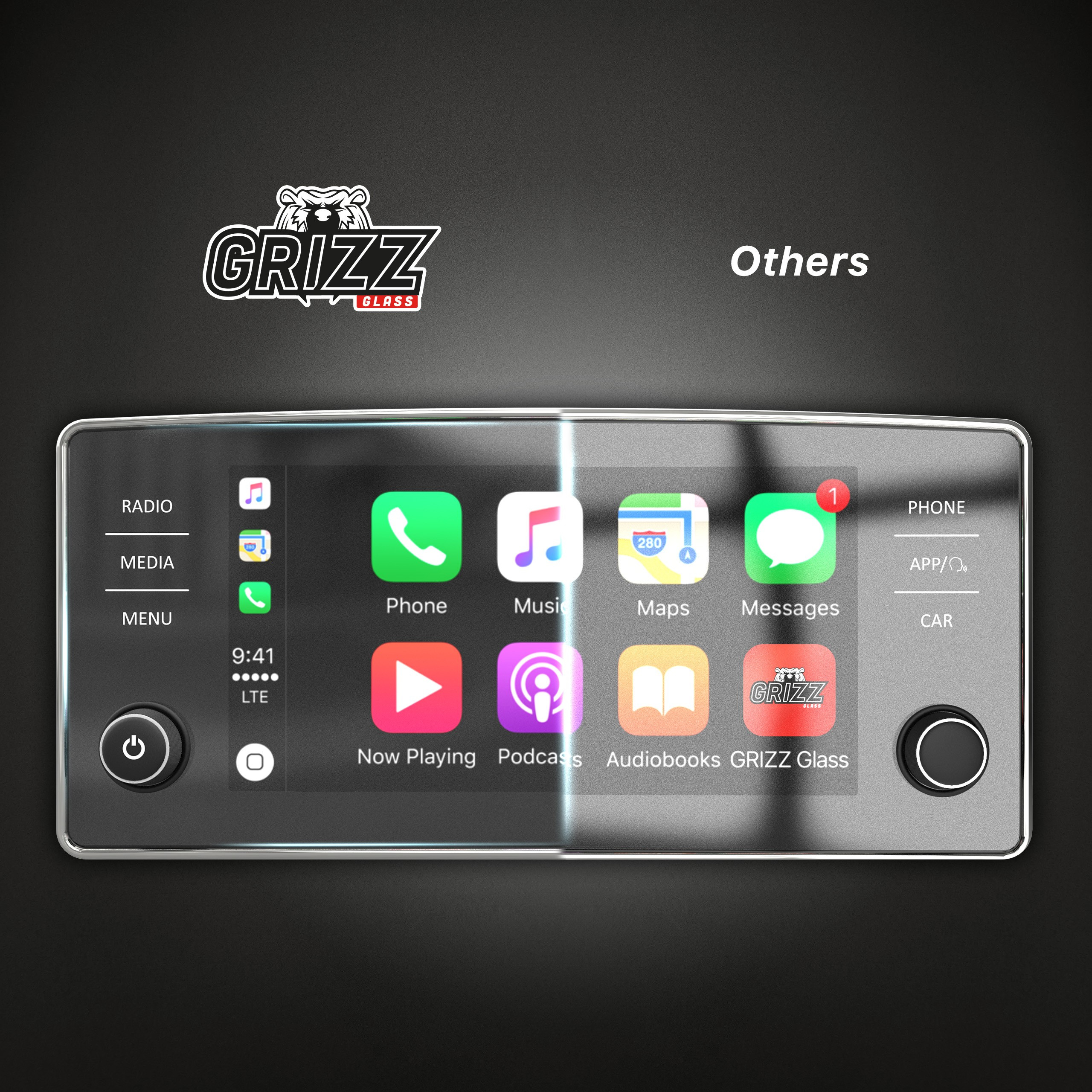 GrizzGlass CarDisplay Protection Skoda Scala 8 inch Bolero