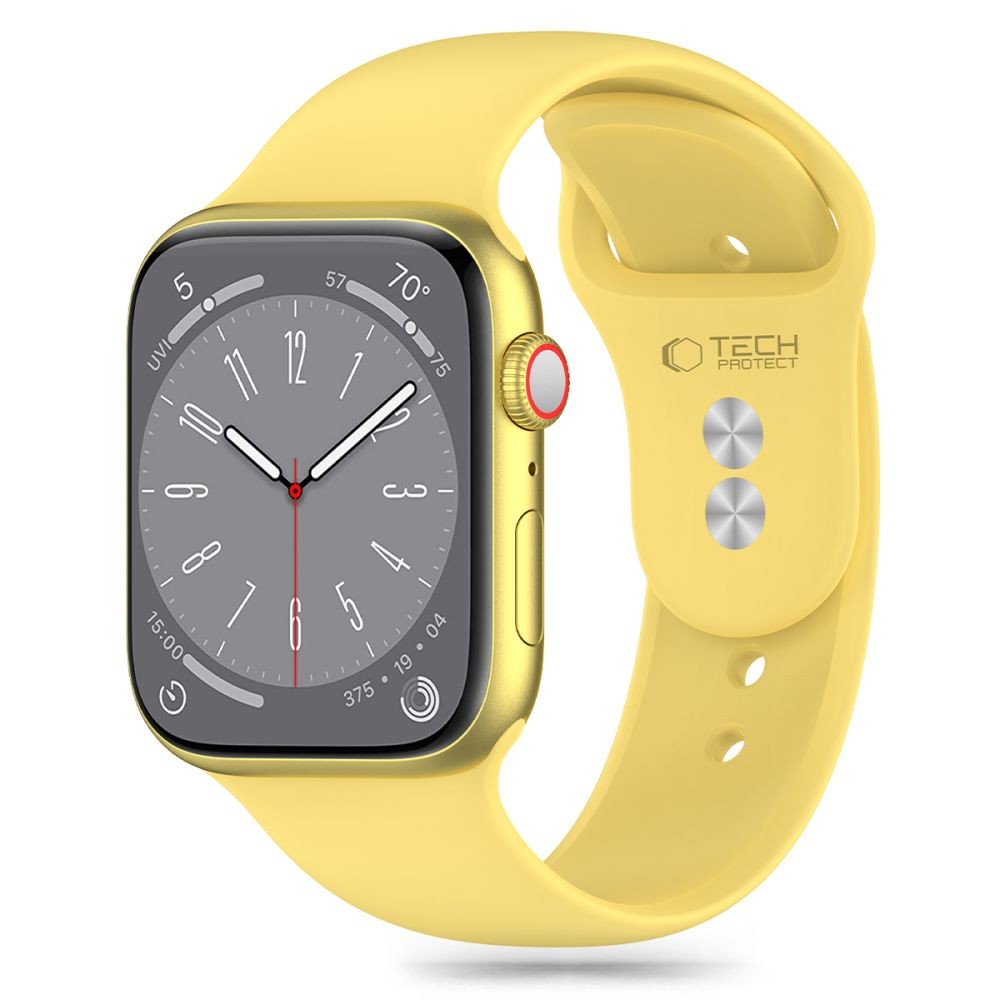 Tech-Protect Silicone Apple Watch 4/5/6/7/8/9/SE/Ultra 1/2 42/44/45/49mm Canary Yellow