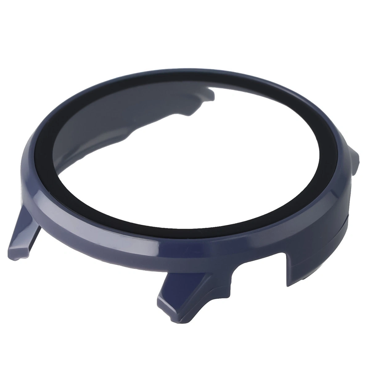 Etui ze szkłem do zegarka Bizon Case+Glass Watch do Garmin Venu 4 45mm ciemnoniebieskie