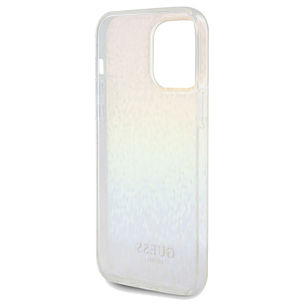 Guess GUHCP13XHDECMI Apple iPhone 13 Pro Max hardcase IML Faceted Mirror Disco Iridescent multicoloured